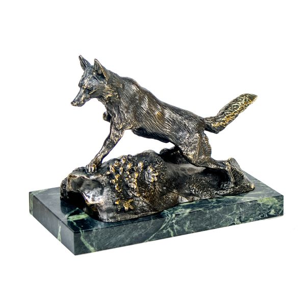 Statuetka "Lis na skale"